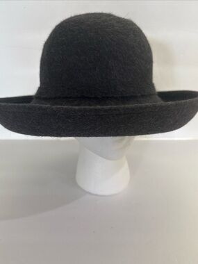 Kathy Jeanne Women's 100% Wool Felt Hat Dark Gray NWOT